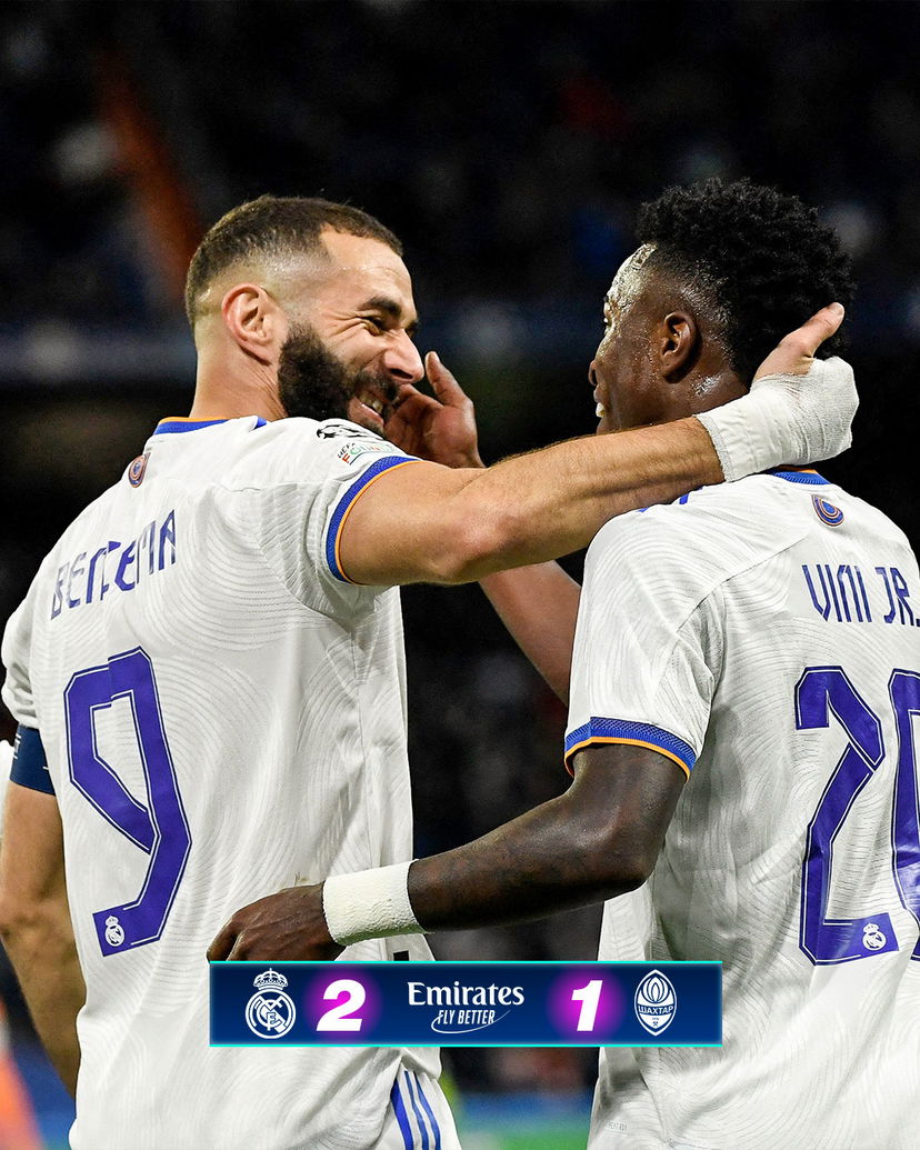 Il Real batte lo Shakhtar grazie alla doppietta di Benzema. Non basta Fernando a De Zerbi (2-1) preview