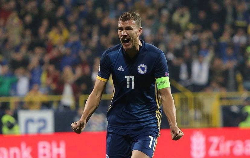 Dzeko: “Alla mia età tanti si ritirano. Io mi sento bene, ho il sogno di trascinare la Bosnia all’Europeo” preview