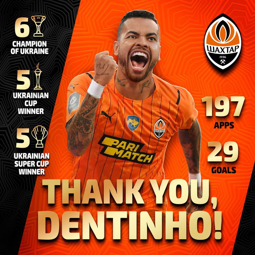 Ufficiale: Dentinho rescinde con lo Shakhtar preview