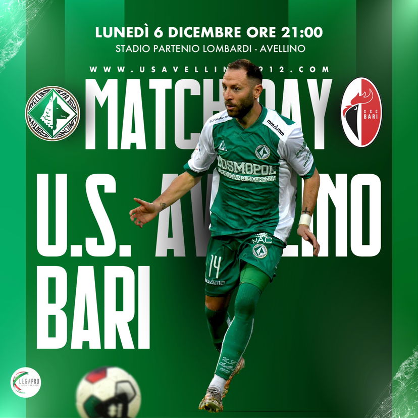 Serie C, è 1-1 tra Avellino e Bari: Kanoute risponde ad Antenucci preview