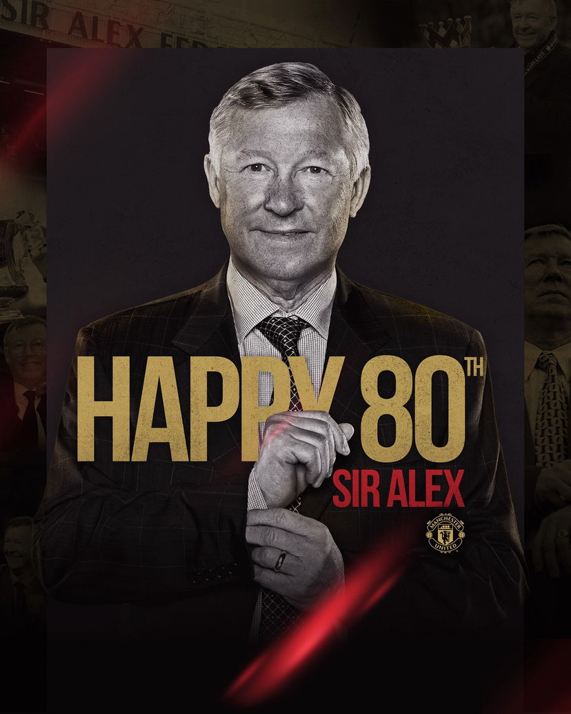 Gli 80 anni di Sir Alex Ferguson: gli auguri social del Manchester United preview