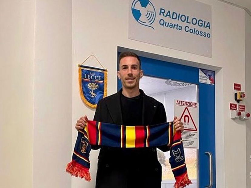Antonino Ragusa al Lecce per le visite: la prima foto in giallorosso preview