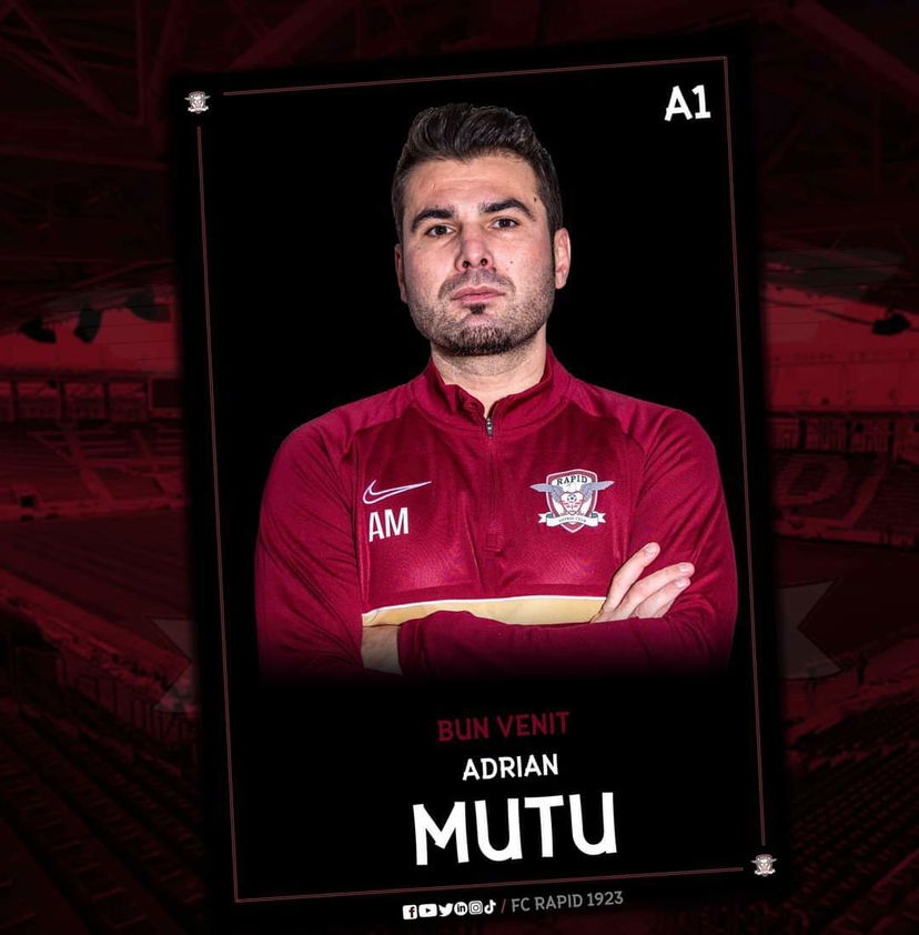 Ufficiale: Adrian Mutu nuovo allenatore del Rapid Bucarest preview