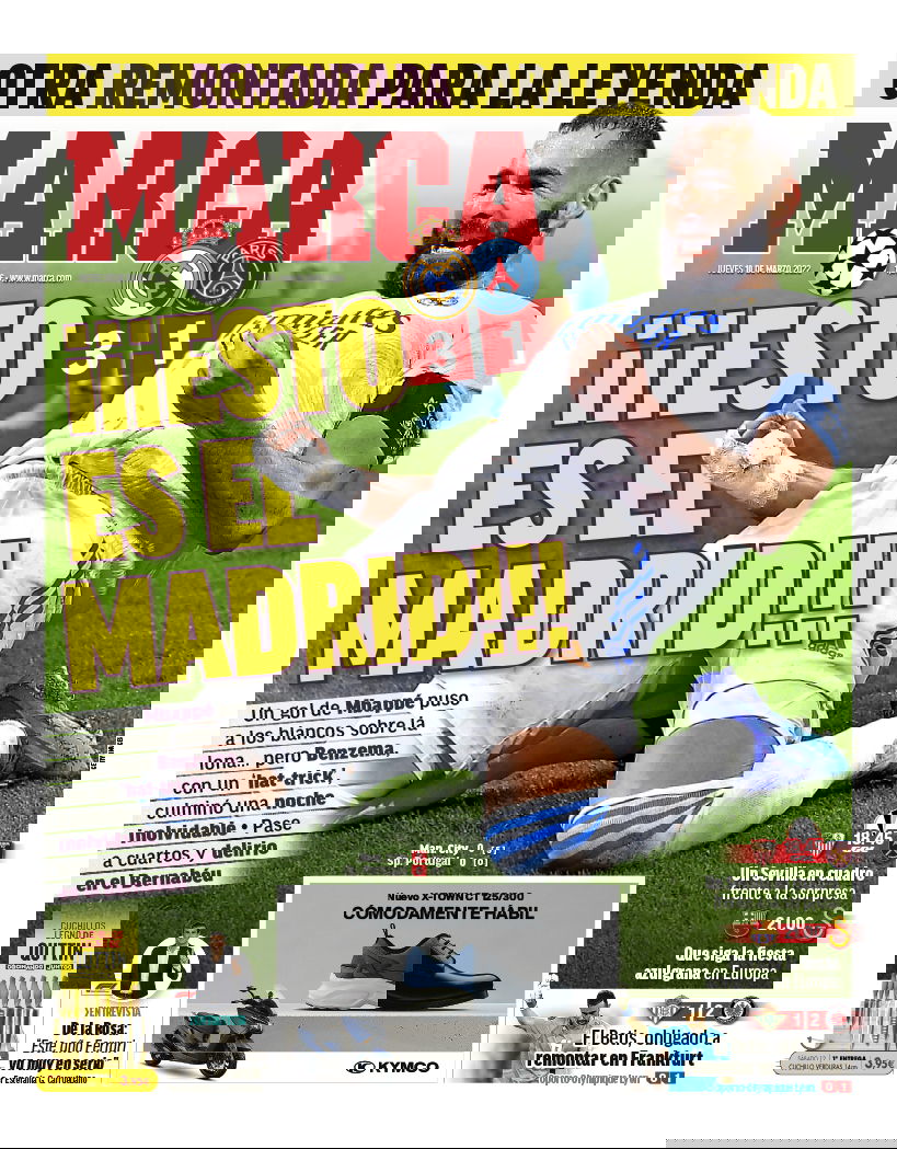 Impresa Real, Marca celebra in prima pagina: “Una rimonta per la leggenda, questo è il Madrid” article-post