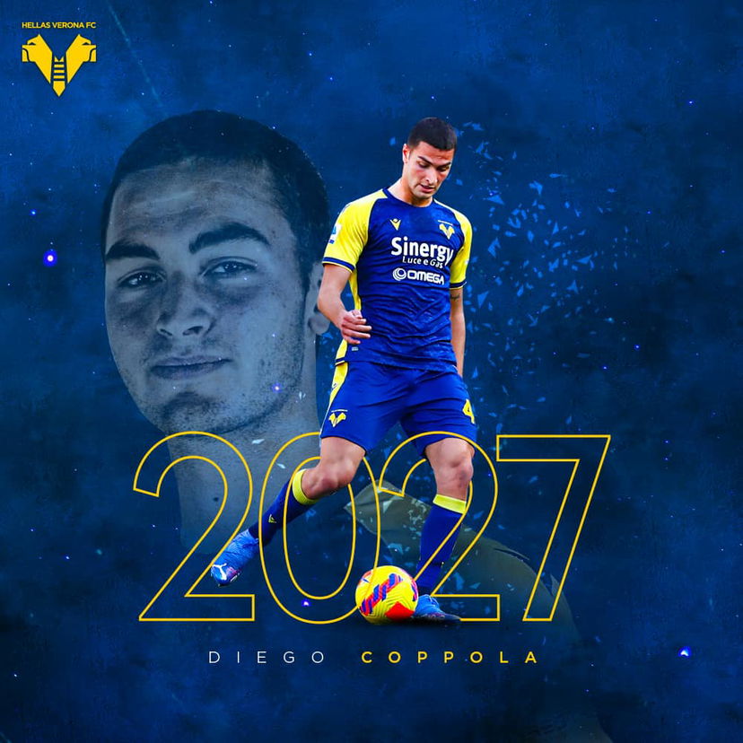 Ufficiale: il diciottenne Coppola rinnova col Verona fino al 2027 preview