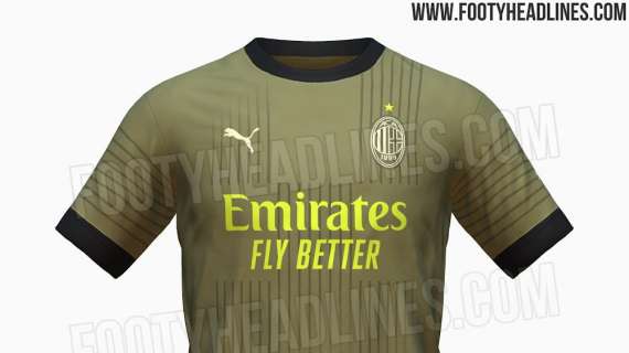 Ecco la terza maglia del Milan: avrà il colletto e maniche nere preview