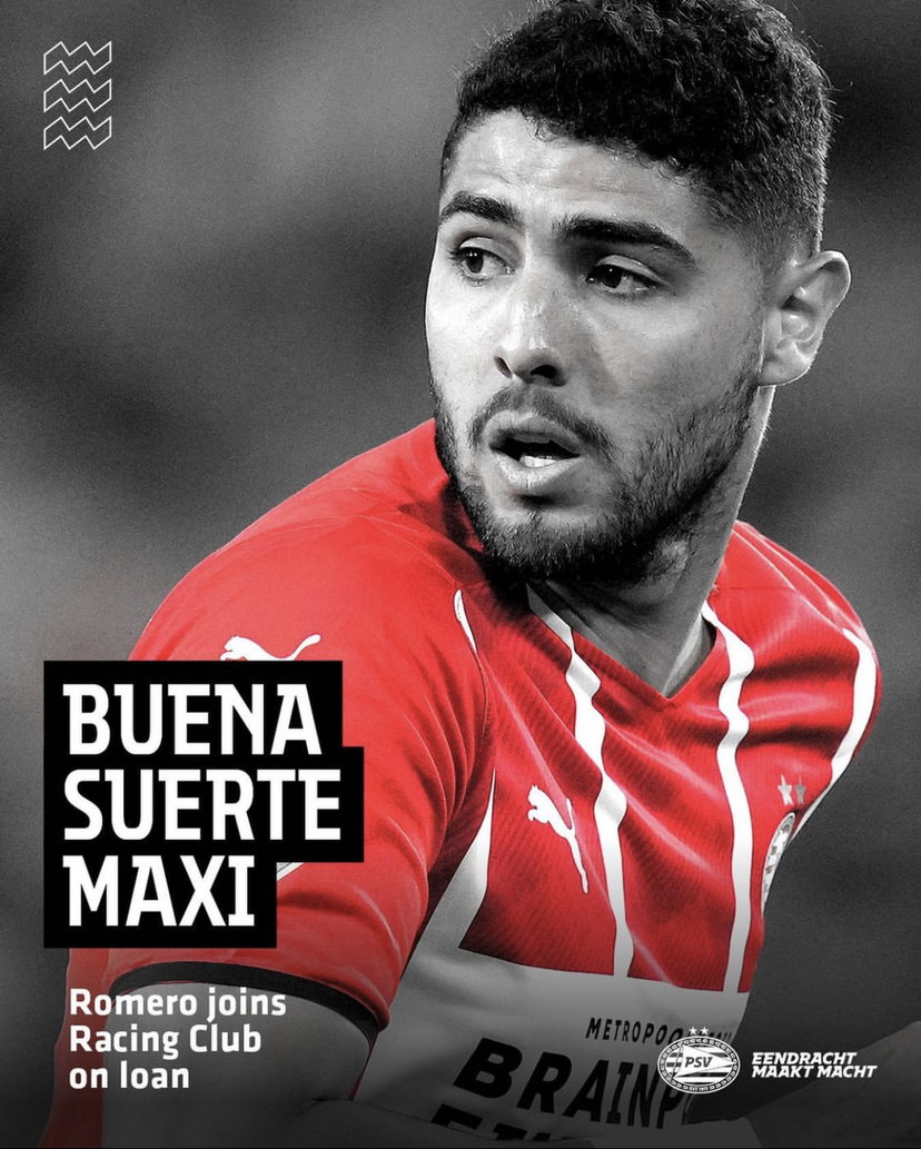 Ufficiale: PSV, Maxi Romero in prestito al Racing Club preview
