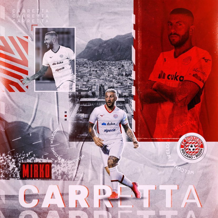 Ora è ufficiale: Carretta al Sudtirol preview