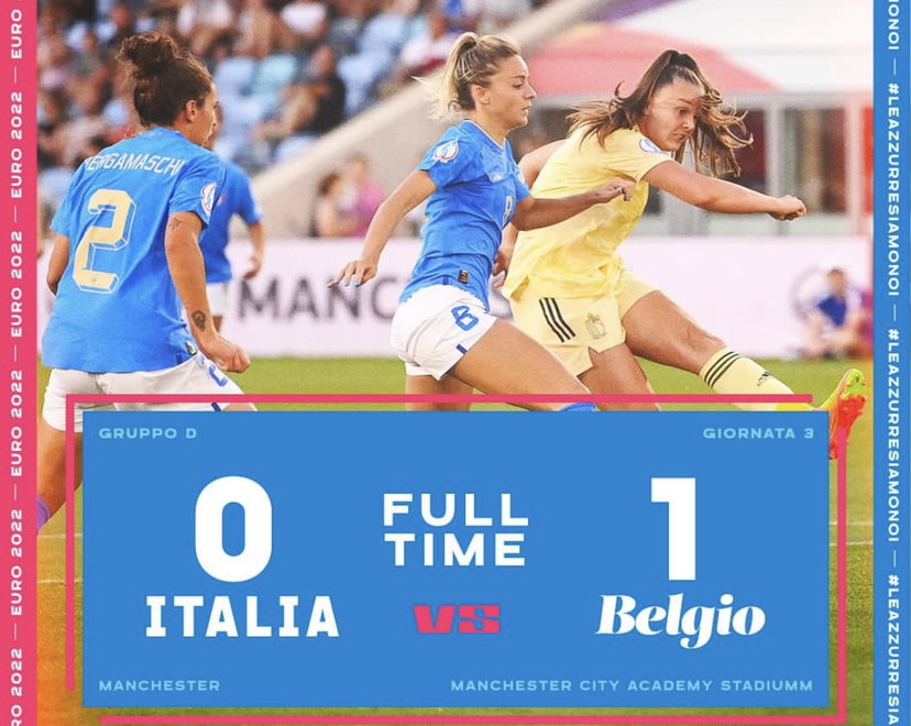 Italia eliminata dall’Europeo, decisiva la sconfitta contro il Belgio preview