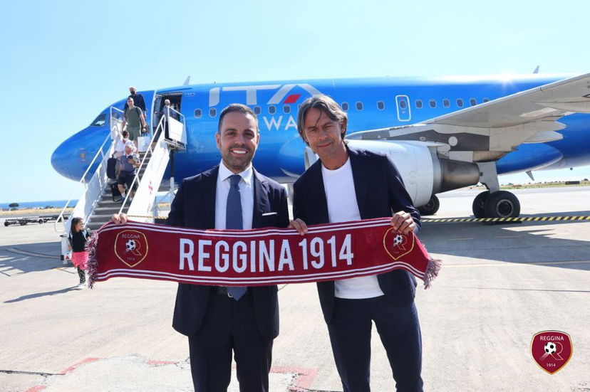 Filippo Inzaghi è arrivato a Reggio Calabria preview