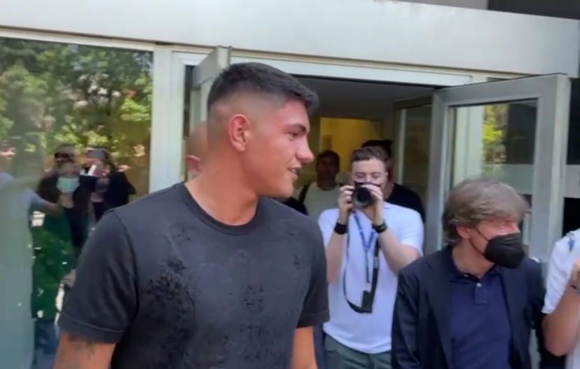 Inter, Bellanova al Coni per l’idoneità sportiva. Le sue prime parole. Il video preview