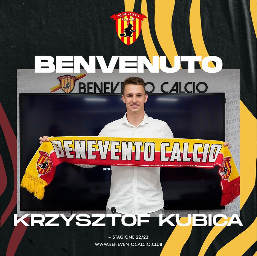 Ufficiale: Krzysztof Kubica è un nuovo giocatore del Benevento preview