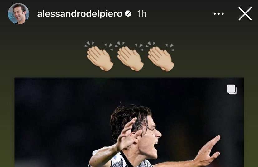 Fagioli segna alla Del Piero e Pinturicchio lo applaude sui social preview