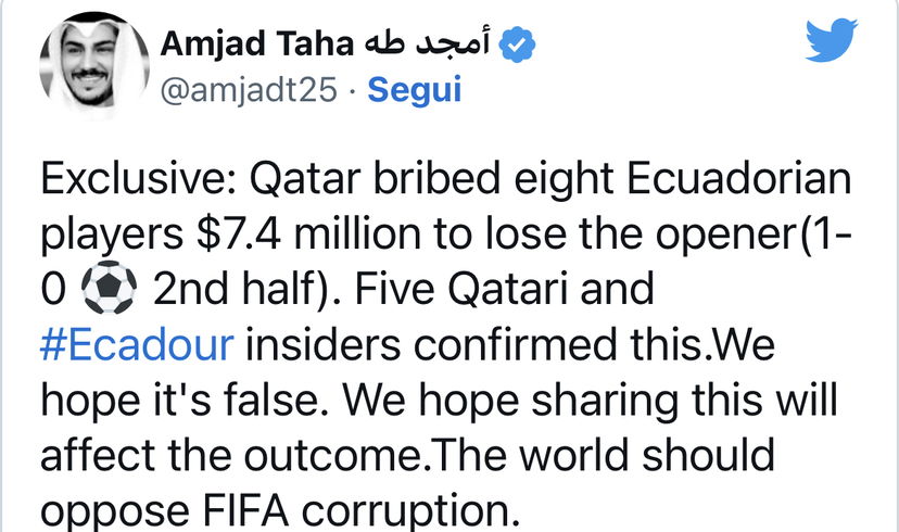 “Il Qatar ha corrotto l’Ecuador”, bufera dopo la denuncia. La ricostruzione preview