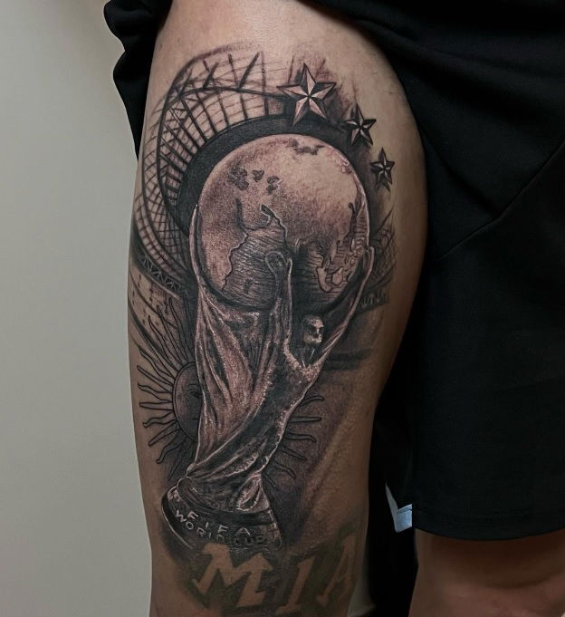 Di Maria si tatua la Coppa del Mondo: “Sulla pelle per l’eternità” preview