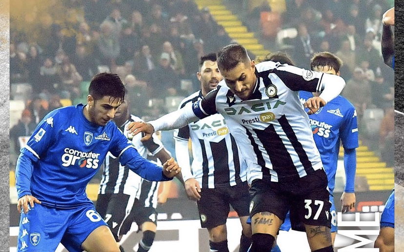 Pereyra risponde a Baldanzi, l’Empoli resiste in dieci: termina 1-1 alla Dacia Arena preview
