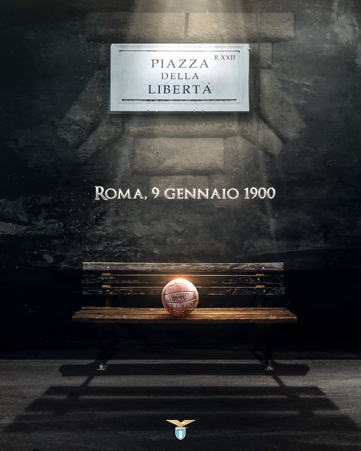 La Lazio compie gli anni. Il tweet del club: “Roma, 9 gennaio 1900” preview