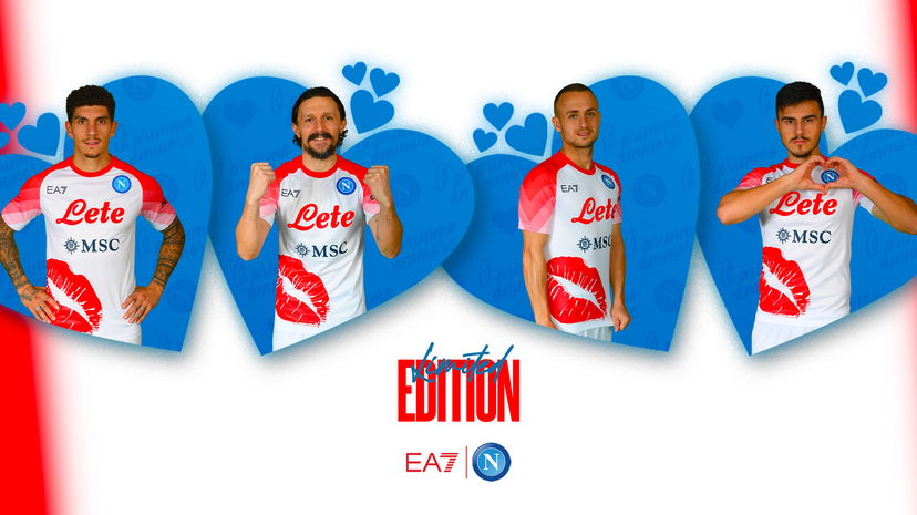 Napoli: svelata la maglia San Valentino Edition preview