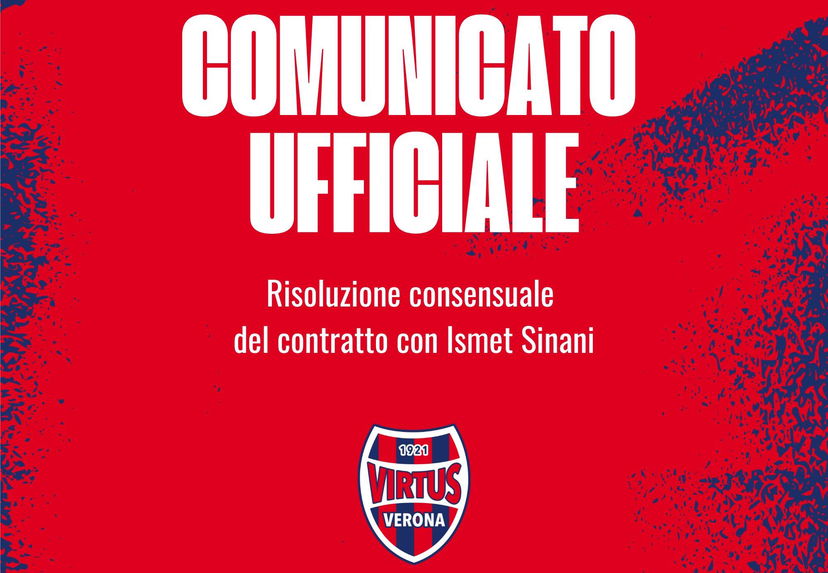Ufficiale: Virtus Verona, risoluzione consensuale con Sinani preview