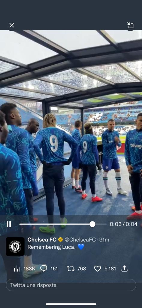 Il Chelsea omaggia Vialli: Blues in campo con la numero 9 preview