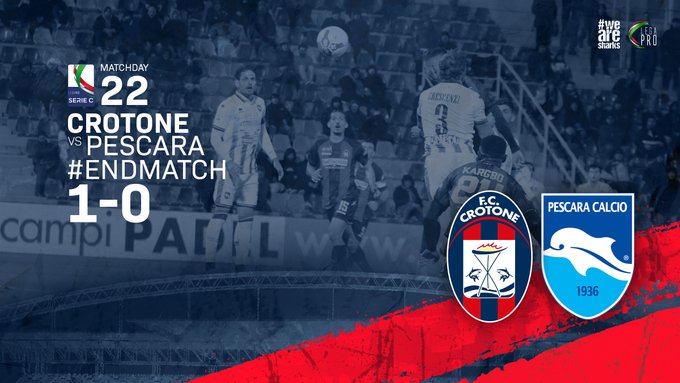 Serie C, il Crotone batte il Pescara e non molla il Catanzaro. Finisce 1-0 allo Scida preview