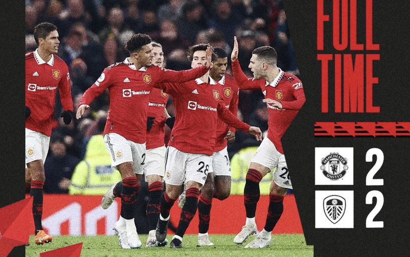 Gnonto e l’autorete di Varane illudono il Leeds, ma lo United rimonta in 8′ con Rashford e Sancho (2-2) preview