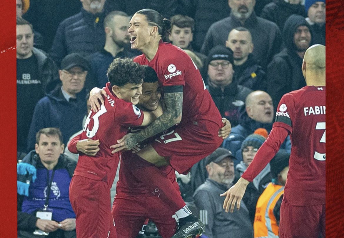 Liverpool-Tottenham al cardiopalma. Gli ospiti recuperano tre gol ma vengono beffati al 94′ da Diogo Jota article-post