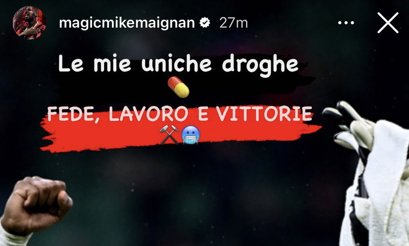 Maignan risponde: “Fede, lavoro e vittorie. Le mie uniche droghe” preview