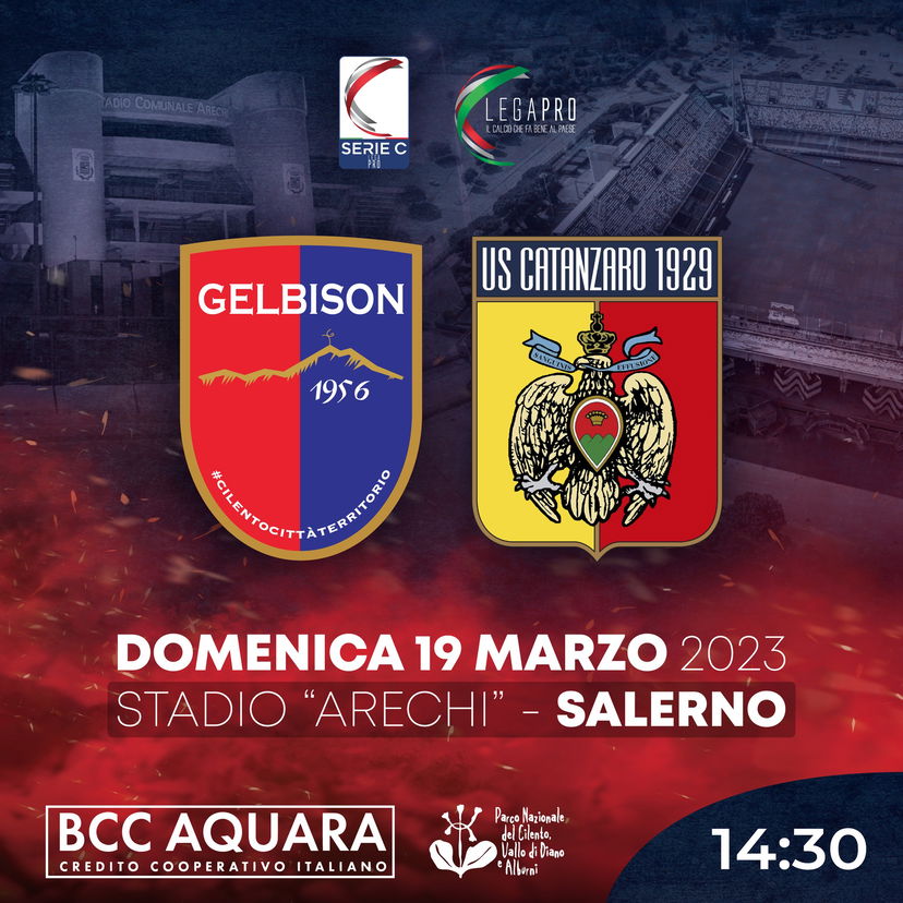 Ufficiale: Gelbison-Catanzaro si gioca all’Arechi di Salerno. La nota del club cilentano preview