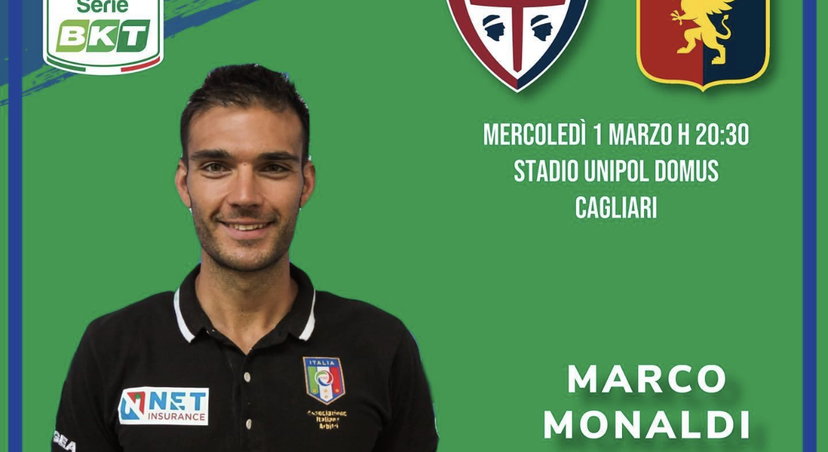 Cagliari-Genoa, si ferma anche l’arbitro Valeri: esordio per il quarto uomo Monaldi preview