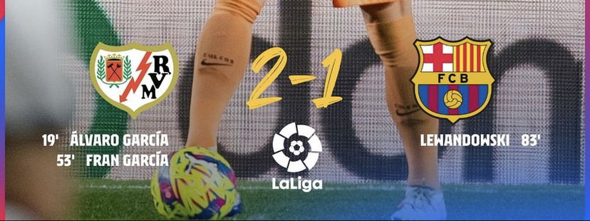 LaLiga, cade anche il Barcellona in casa del Rayo Vallecano (2-1). Ma i blaugrana restano a +11 sul Real preview