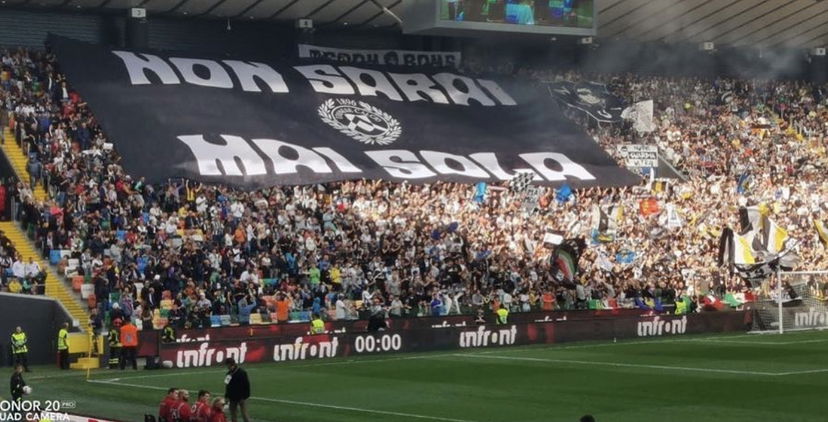 Udinese, la Curva Nord diserta la trasferta contro la Juve. Il comunicato preview