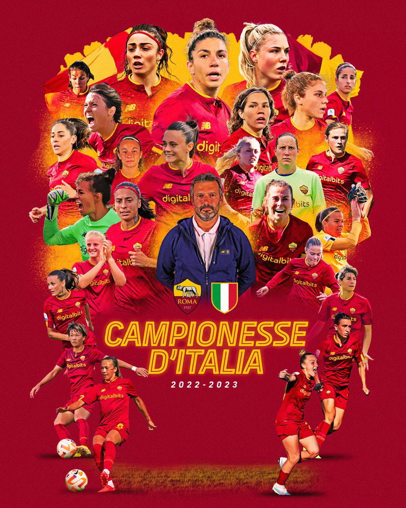 La Roma femminile è campione d’Italia. Battuta la Fiorentina 2-1. Interrotta l’egemonia della Juve preview