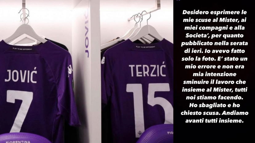 Terzic e Jovic chiedono scusa: “Non avevamo letto il post. Andiamo avanti tutti insieme” preview