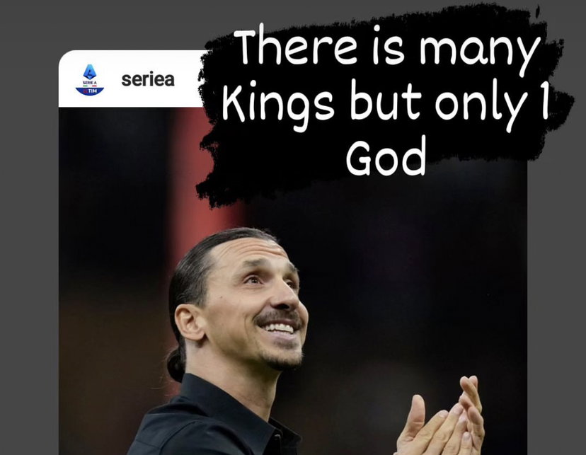 Ibrahimovic corregge la Serie A: “Ci sono molti re, ma un solo Dio” preview