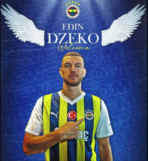 Finalmente è ufficiale: Dzeko è un nuovo attaccante del Fenerbahce preview