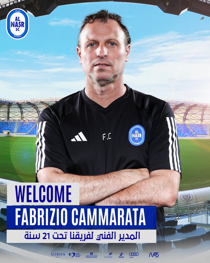 Ufficiale: Fabrizio Cammarata allenerà l’Under-21 dell’Al Nasr preview