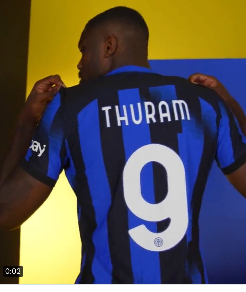 Inter, Thuram ha scelto la maglia numero 9 preview