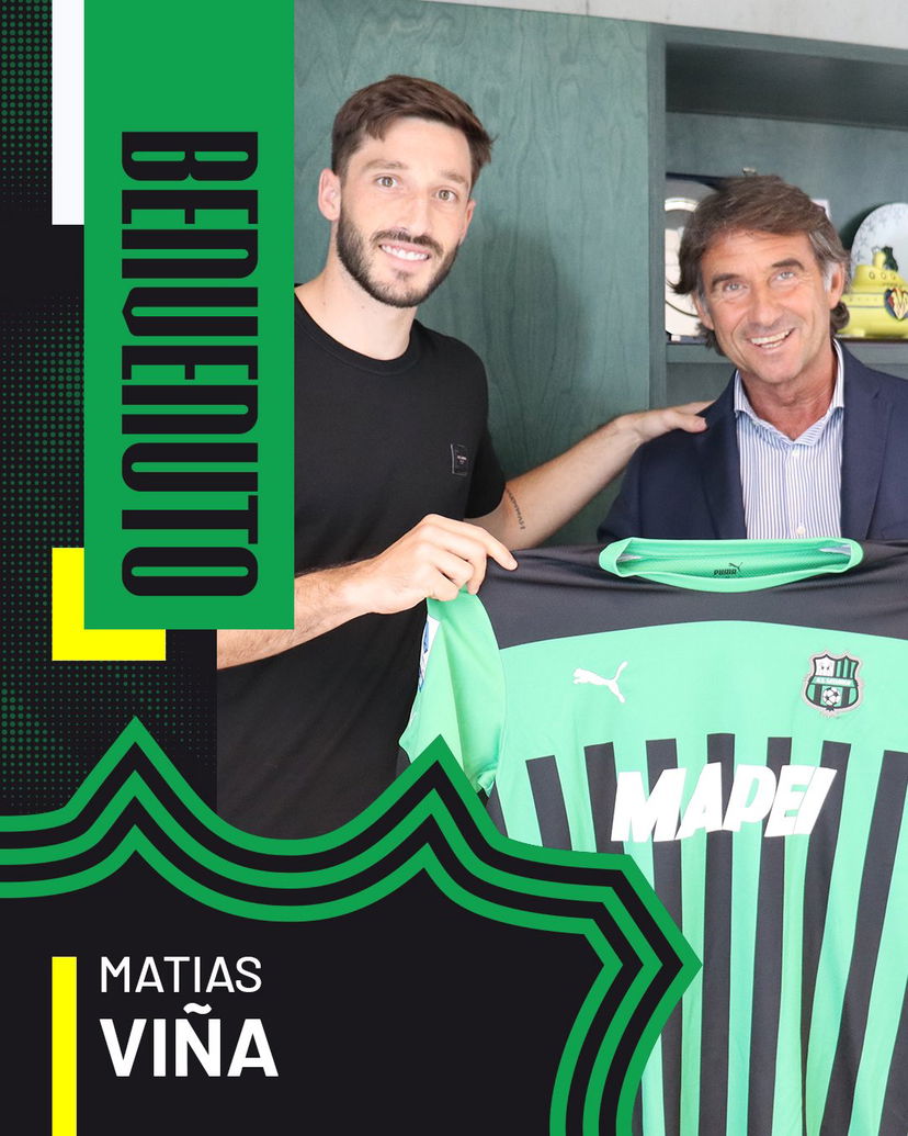 Ufficiale: Viña al Sassuolo preview