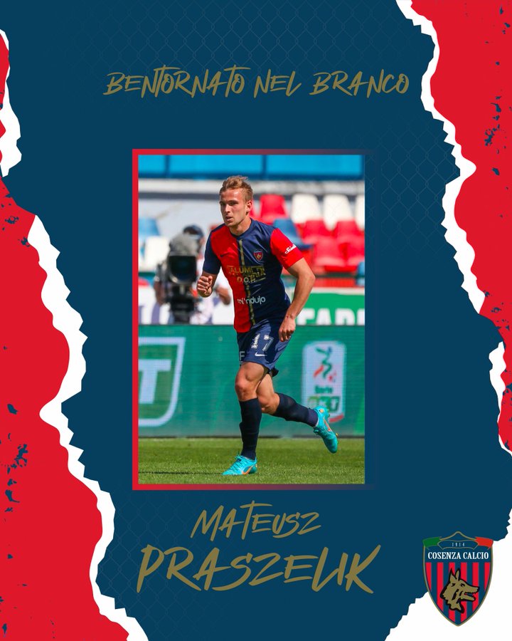 Ora è ufficiale: Praszelik torna al Cosenza. Arriva in prestito dal Verona preview