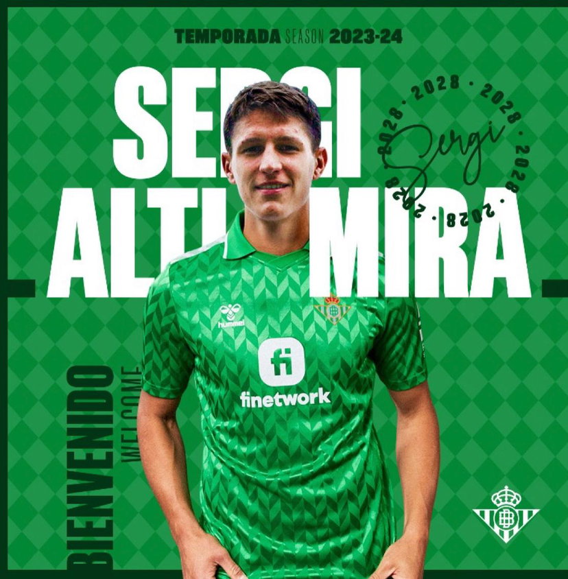 Ufficiale: Altimira è un nuovo calciatore del Real Betis preview