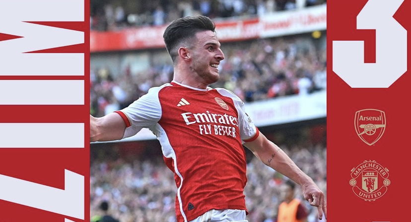 Premier League, Rice al 96′ e Gabriel Jesus al 101′: l’Arsenal stende lo United nei minuti di recupero (3-1) preview