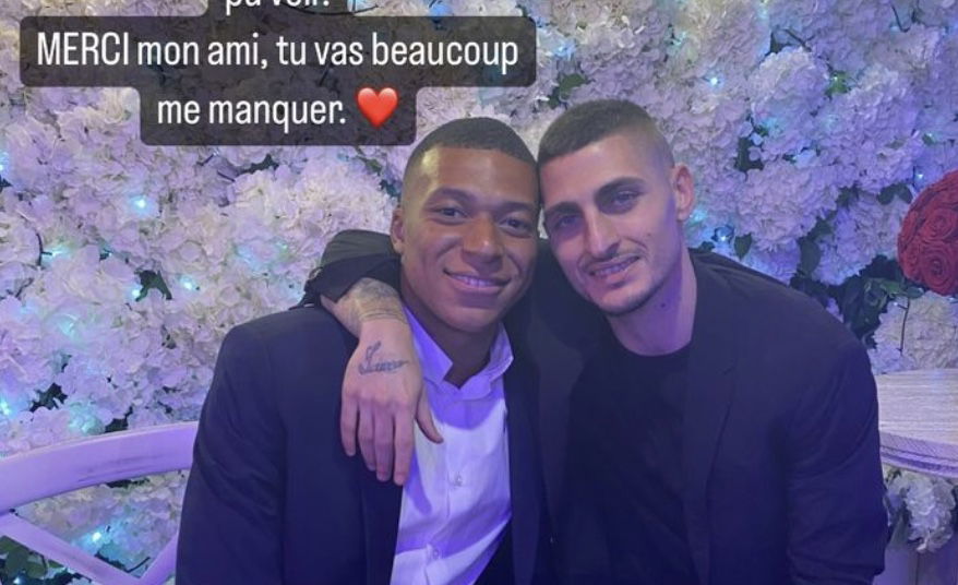 Mbappé saluta Verratti: “Un privilegio essere stato al tuo fianco. Uno dei migliori che abbia mai visto” article-post