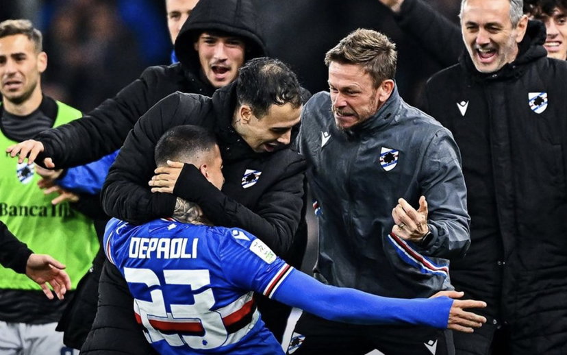 Serie B, esordio amaro per D’Angelo, la doppietta di Depaoli regala il derby alla Samp (2-1) preview