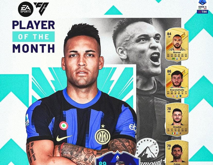 Inter, Lautaro eletto giocatore del mese dalla Lega: il comunicato preview