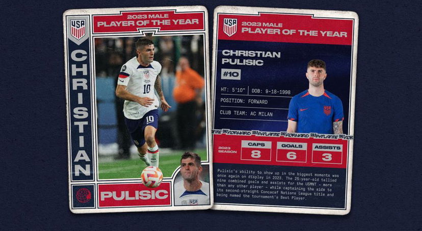 Pulisic per la quarta volta calciatore americano dell’anno preview