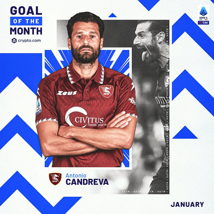 Candreva, la Serie A lo premia con il Goal of the Month di gennaio preview
