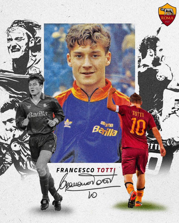 Il 28 marzo del 1993 esordiva Francesco Totti: l’omaggio della Roma preview