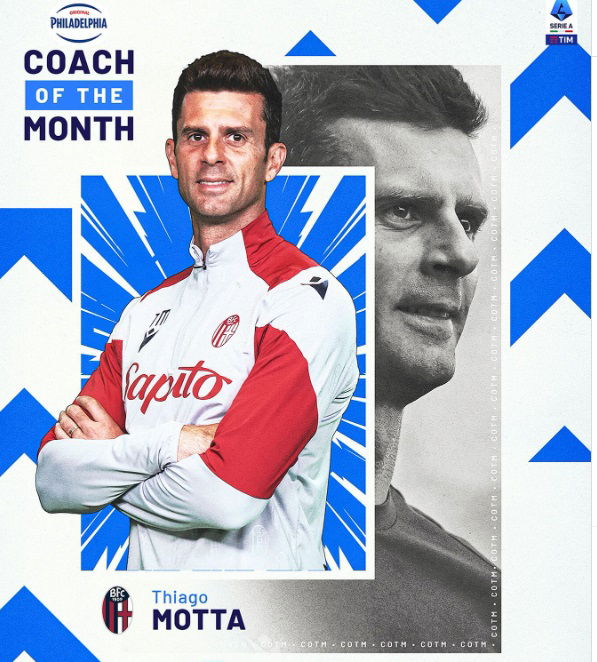 Thiago Motta coach of the month di marzo. E’ l’unico a vincere il premio per due mesi di fila article-post