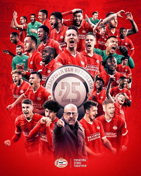 Il PSV batte lo Sparta Rotterdam e si laurea campione d’Olanda per la 25a volta preview